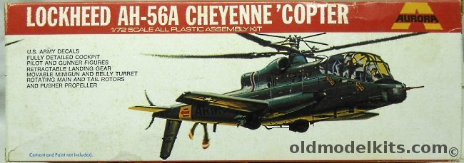 Aurora 1/72 Lockheed AH-56A Cheyenne 'Copter, 502-130 plastic model kit
